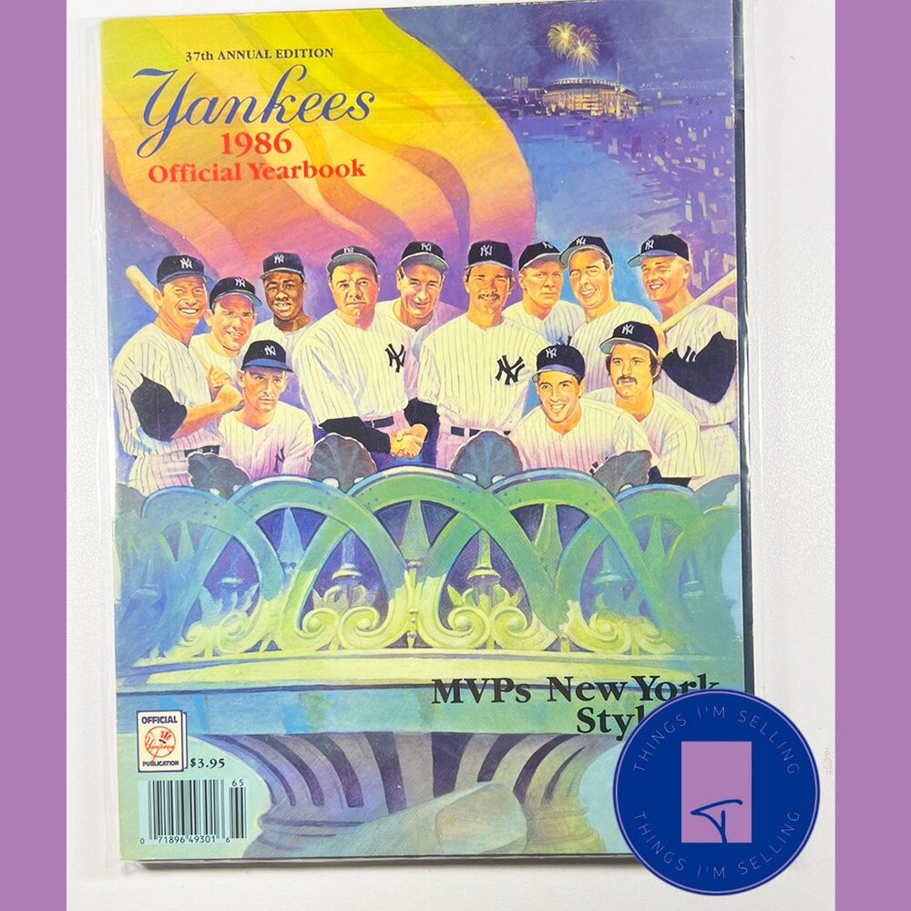 🔥1986 New York Yankees Baseball Yearbook 🔥